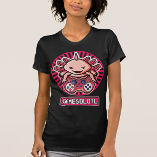Gamesolotl Video Gamer Axolotl Cute Axolotl Kawai T-Shirt