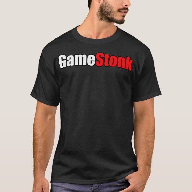 Gamestonk Stock Market - Cant Stop GME Gamestick T-Shirt (Front)