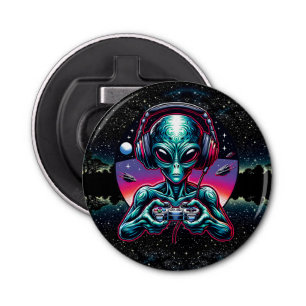 Gaming Alien Extraterrestrial Being Bottle Opener