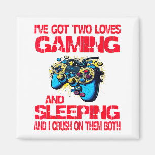 Gaming And Sleeng Gamer Valentines Day Boys Kids Magnet