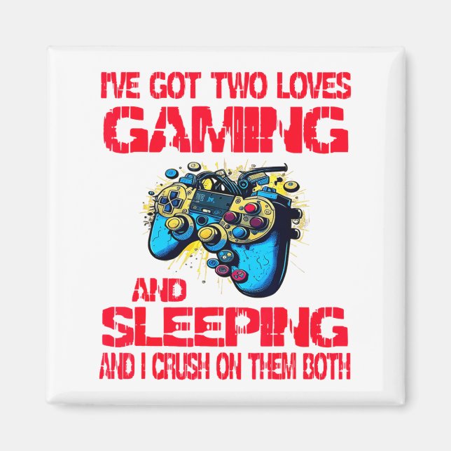 Gaming And Sleeng Gamer Valentines Day Boys Kids  Magnet