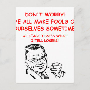 gaming and sports joke postcard