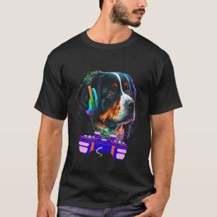 Gaming Bernese Mountain Dog Player Video Gamer  Me T-Shirt