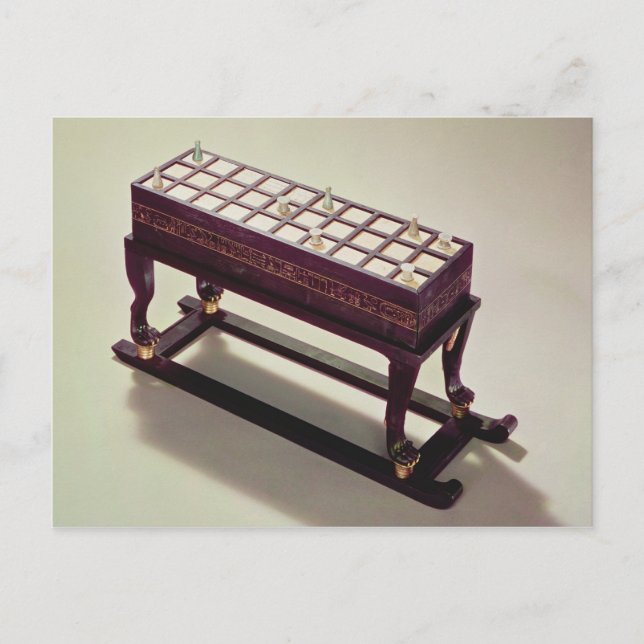 Gaming board, from the Tomb of Tutankhamun Postcard (Front)