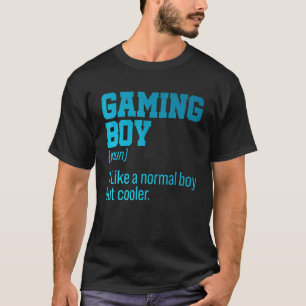 Gaming Boy Noun Definition Console Controller Vide T-Shirt