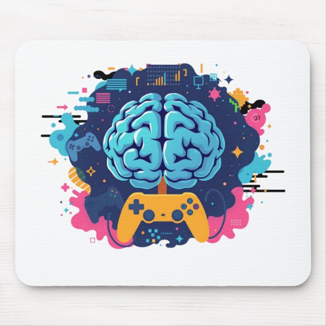 Gaming Brain Mouse Pad (Front)