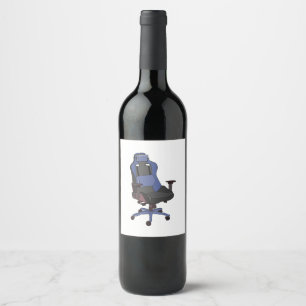 Gaming Chair Wine Label