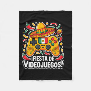 Gaming cinco de mayo baske fleece blanket
