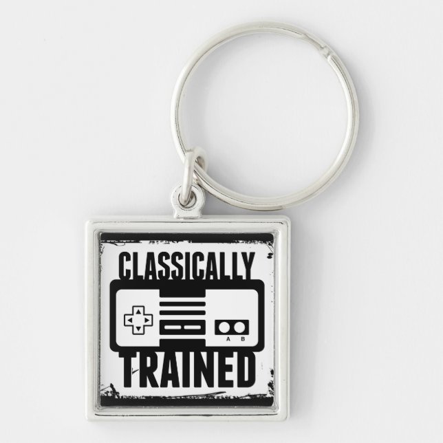 Gaming - Classically Trained - Funny Video Game Keychain (Front)