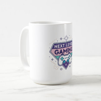 "Gaming Coffee Mug 15oz | Next Level Gaming Badge 