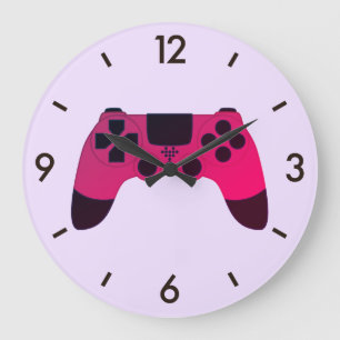 Gaming Controller Video Games Nerd Gamer Large Clock