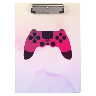 Gaming Controller Videogames Nerd Gamer Clipboard