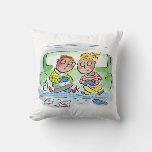 Gaming Couple Throw Pillow