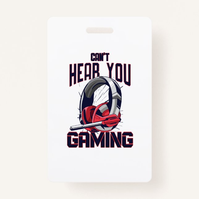 Gaming design with headset badge (Front)