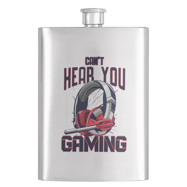 Gaming design with headset hip flask (Front)