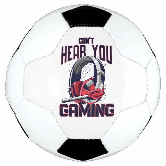 Gaming design with headset soccer ball (Front)