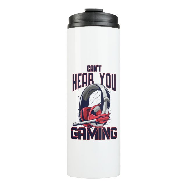 Gaming design with headset thermal tumbler (Front)