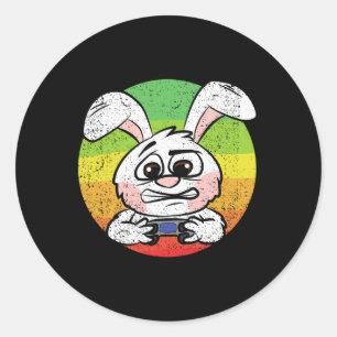 Gaming Easter Egg Hunting Video-game Controller Ga Classic Round Sticker
