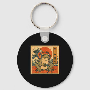 Gaming Frog Art Ukiyo-e Japanese Gamer Anime Men W Keychain