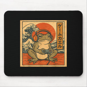 Gaming Frog Art Ukiyo-e Japanese Gamer Anime Men W Mouse Pad