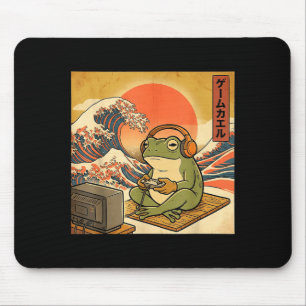 Gaming Frog Art Ukiyo-e Japanese Gamer Anime Men W Mouse Pad