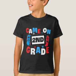 Gaming Game On 2nd Grade Second First Day School G T-Shirt