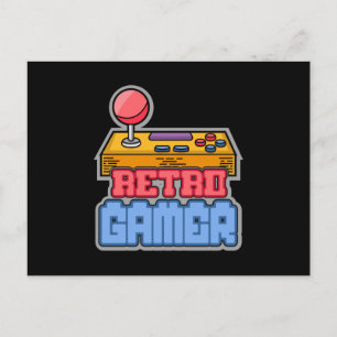 Gaming Game Retro Gamer Console Video Game Gift Postcard