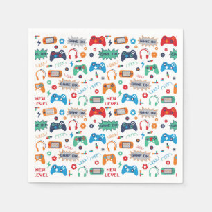 Gaming Gamer Birthday Party Napkin