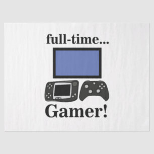 Gaming Gamer Funny Birthday Tissue Paper