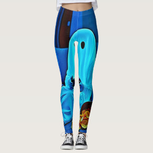 Gaming Ghost Cozy Night In Design Leggings