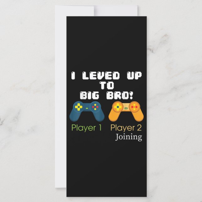 Gaming Gift I Level Up To Big Bro Brother Present (Front)