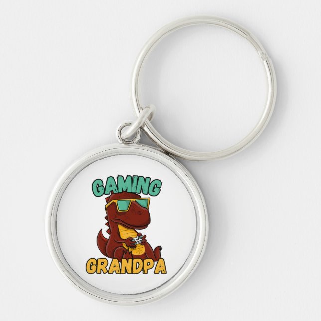  Gaming Grandpa Keychain (Front)