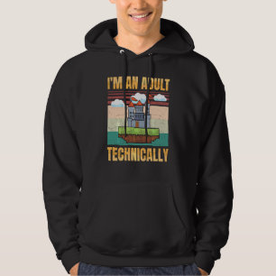 Gaming I M An Adult Technically Retro Videogame Hoodie