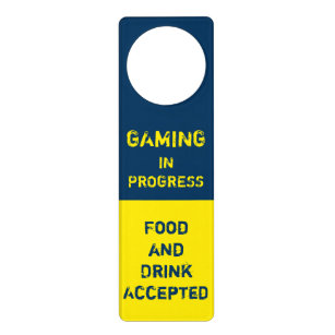 Gaming In Progress - Video Game - GG Door Hanger