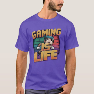 Gaming is life retro vintage T-Shirt