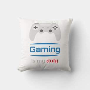 Gaming Is My Duty Gamer Controller Throw Pillow