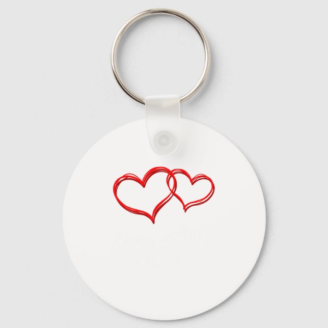 Gaming Is My Valentine Valentines Day Humor 1 _1  Keychain (Front)
