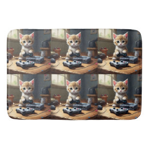Gaming Kitten Future Youtube Star, Bath Mat