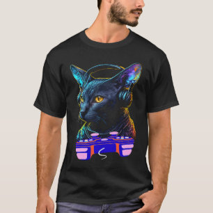 Gaming Korat Cat Player Animal Video Gamer Men Ki T-Shirt