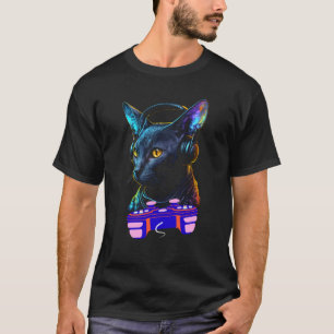 Gaming Korat Cat Player Animal Video Gamer Men Kid T-Shirt
