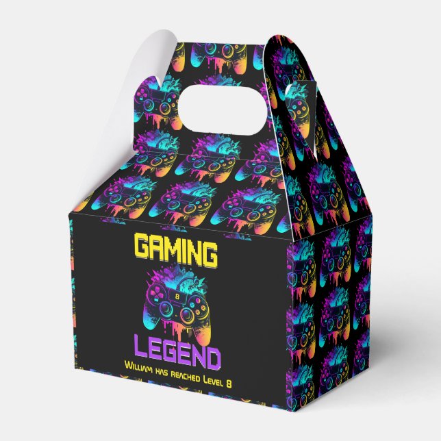 Gaming Legend Favor Box (Back Side)