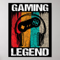 Gaming Legend Gamer Video Games Vintage Gifts Boys