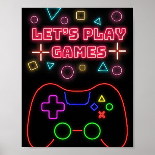 Gaming Lets Play Games Poster