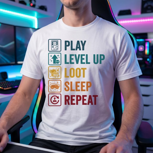 Gaming Life Cycle T-Shirt (Creator Uploaded)