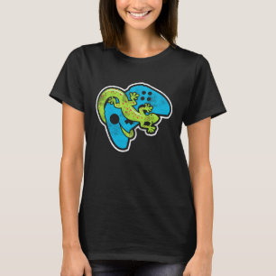 Gaming Lizard Gaming Console And Reptile Keeper T-Shirt
