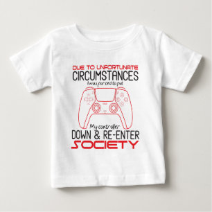 Gaming Lovers Put My Controller Down Funny Gamer Baby T-Shirt