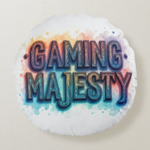 Gaming Majesty Round Pillow