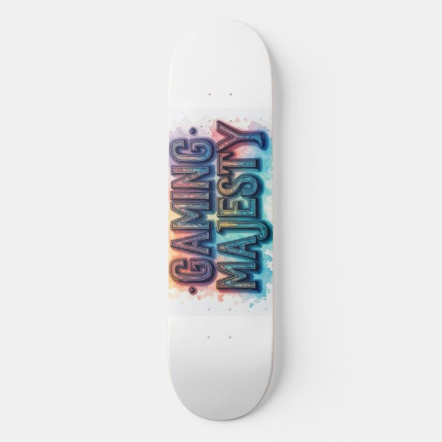 Gaming Majesty  Skateboard (Front)