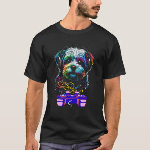 Gaming Maltese Dog Player Animal Video Gamer Men K T-Shirt