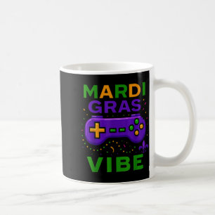Gaming Mardi Gras Vibe Retro Video Game Controller Coffee Mug